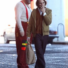 Imagen del rodaje con Joaquin Phoenix como el Joker.