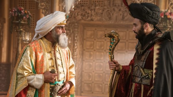 Navid Negahban is the Sultan and Marwan Kenzari is Jafar in Disney’s live-action ALADDIN, directed by Guy Ritchie.